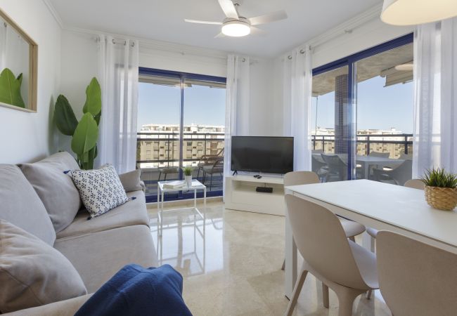Apartamento en Playa de Gandía - Bonito apartamento en un complejo cerrado y familiar cerca de la playa. Piscina / Wifi / Gim / BBQ - alquiler solo familias