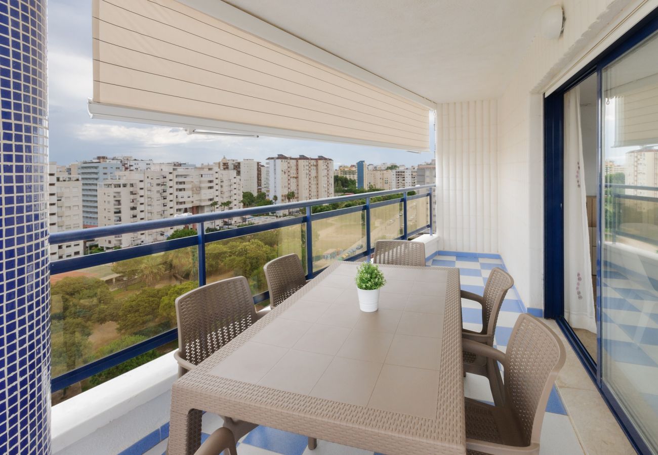Apartamento en Playa de Gandía - Bonito apartamento en un complejo cerrado y familiar cerca de la playa. Piscina / Wifi / Gim / BBQ-ALQUILER SOLO FAMILIAS