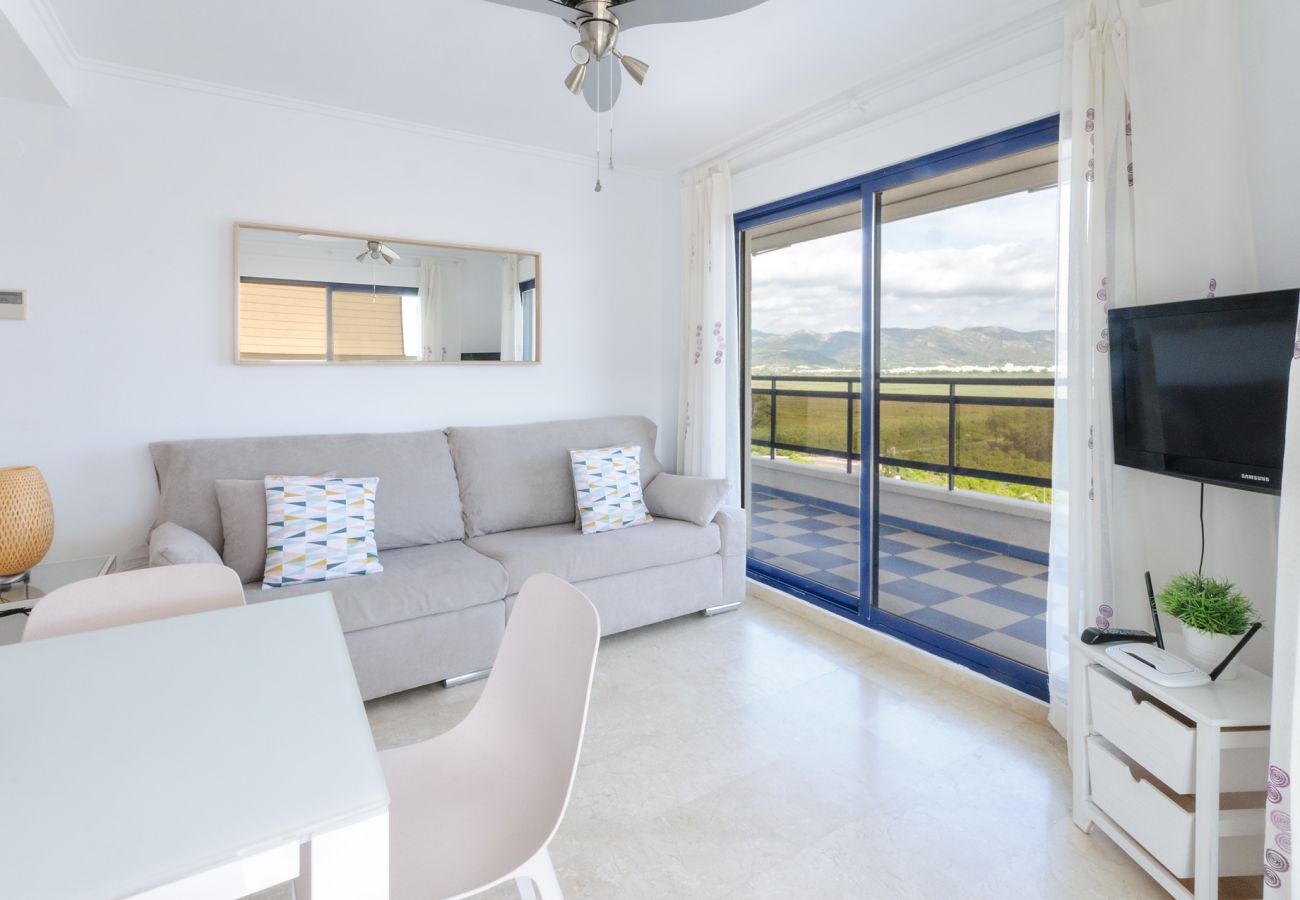 Apartamento en Playa de Gandía - Bonito apartamento en un complejo cerrado y familiar cerca de la playa. Piscina / Wifi / Gim / BBQ-ALQUILER SOLO FAMILIAS