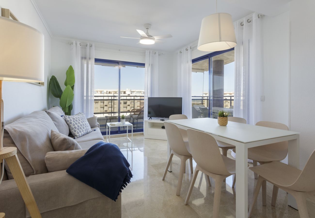 Apartamento en Playa de Gandía - Bonito apartamento en un complejo cerrado y familiar cerca de la playa. Piscina / Wifi / Gim / BBQ - alquiler solo familias