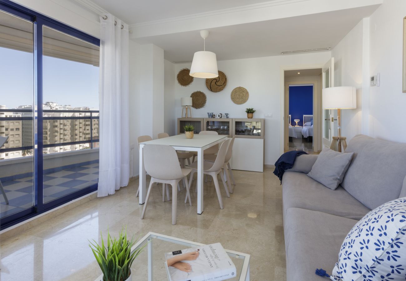 Apartamento en Playa de Gandía - Bonito apartamento en un complejo cerrado y familiar cerca de la playa. Piscina / Wifi / Gim / BBQ - alquiler solo familias