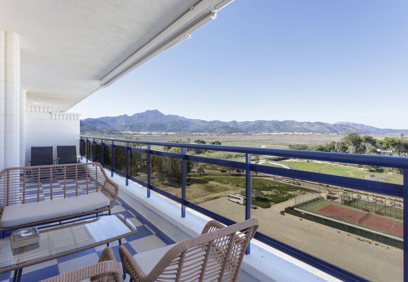 Apartamento en Playa de Gandía - Bonito apartamento en un complejo cerrado y familiar cerca de la playa. Piscina / Wifi / Gim / BBQ - alquiler solo familias