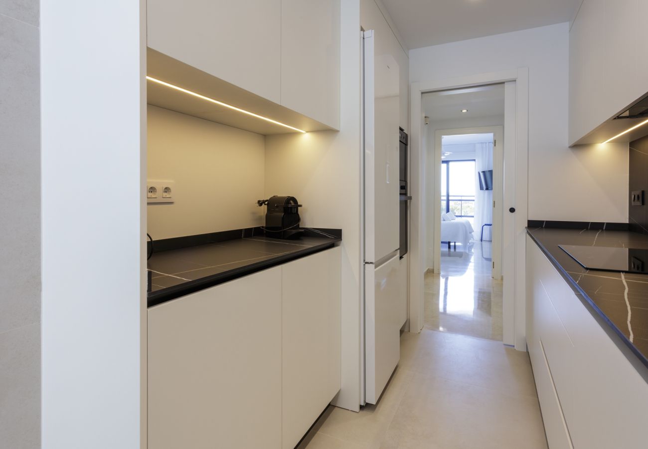 Apartamento en Playa de Gandía - Bonito apartamento en un complejo cerrado y familiar cerca de la playa. Piscina / Wifi / Gim / BBQ - alquiler solo familias