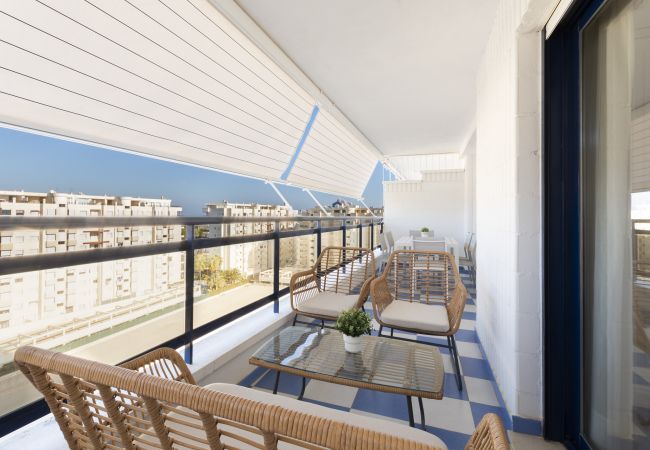 Apartamento en Playa de Gandía -  56. AG EDEN RESORT 9/2/1. Bonito apartamento familiar cerca de la playa Gandia. Piscina / Wifi-ALQUILER SOLO FAMILIAS