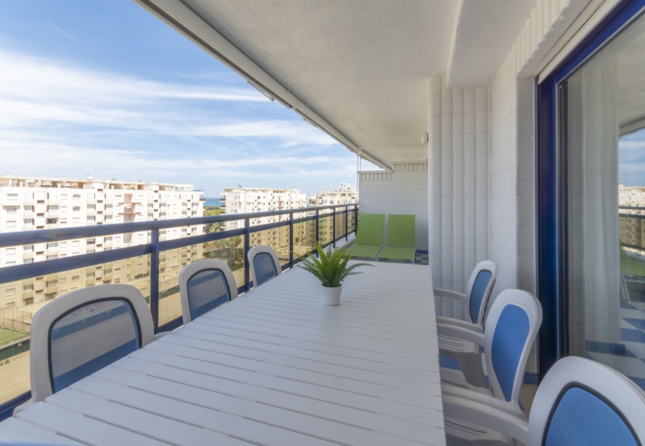 Apartamento en Playa de Gandía - Apartamento con 5 piscinas, Piscina CLIMATIZADA / wifi  GRATIS/ BBQ. Moderna decoración. Ideal para familias.-ALQUILER SOLO FAMILIAS