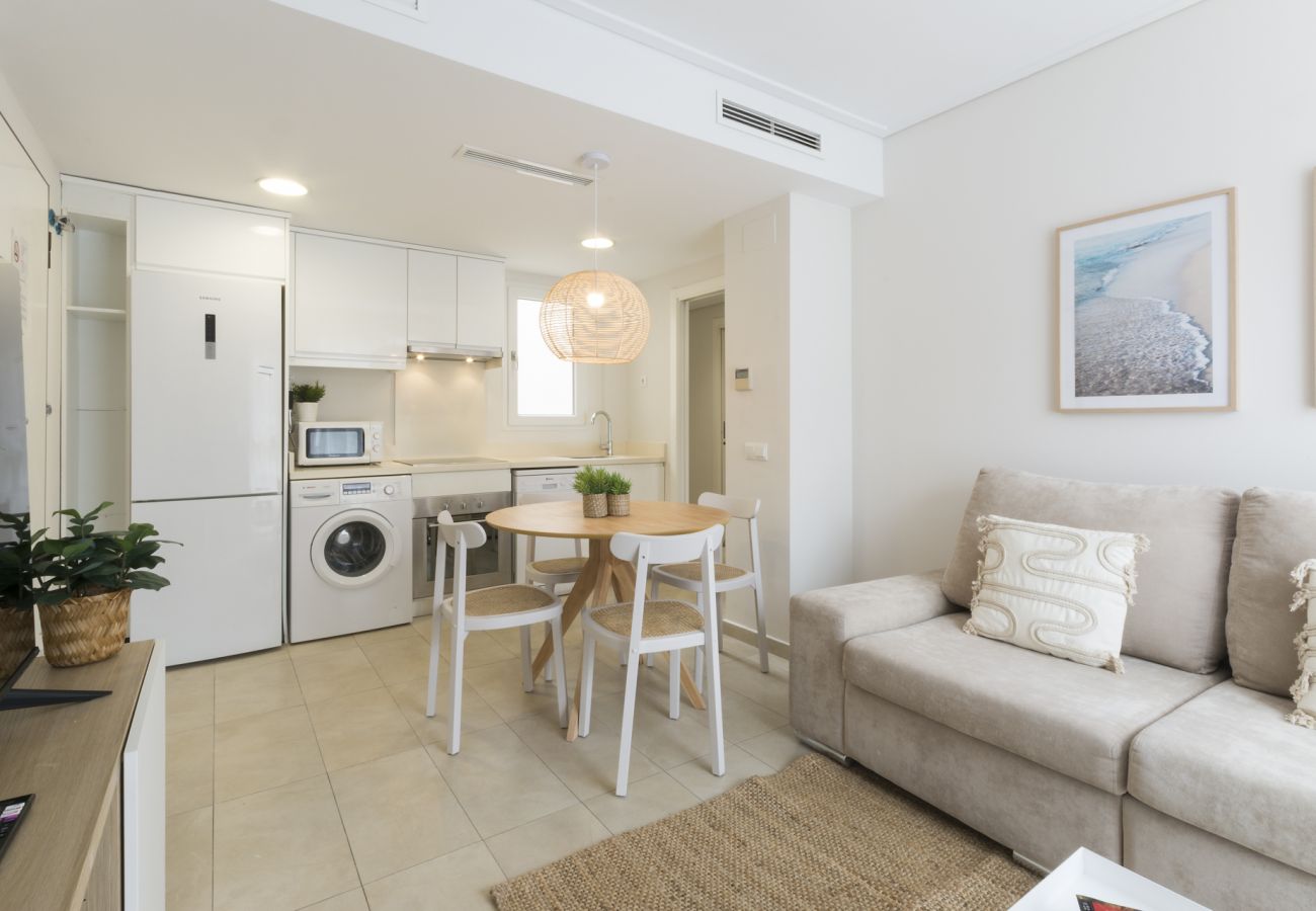 Apartamento en Playa de Gandía - Apartamento con cocina office. Moderna decoración. Junto del puerto. Wifi -ALQUILER SOLO FAMILIAS