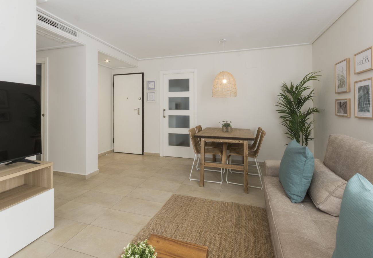 Apartamento en Playa de Gandía - Apartamento familiar de 2 dormitorios. Wifi-ALQUILER SOLO FAMILIAS