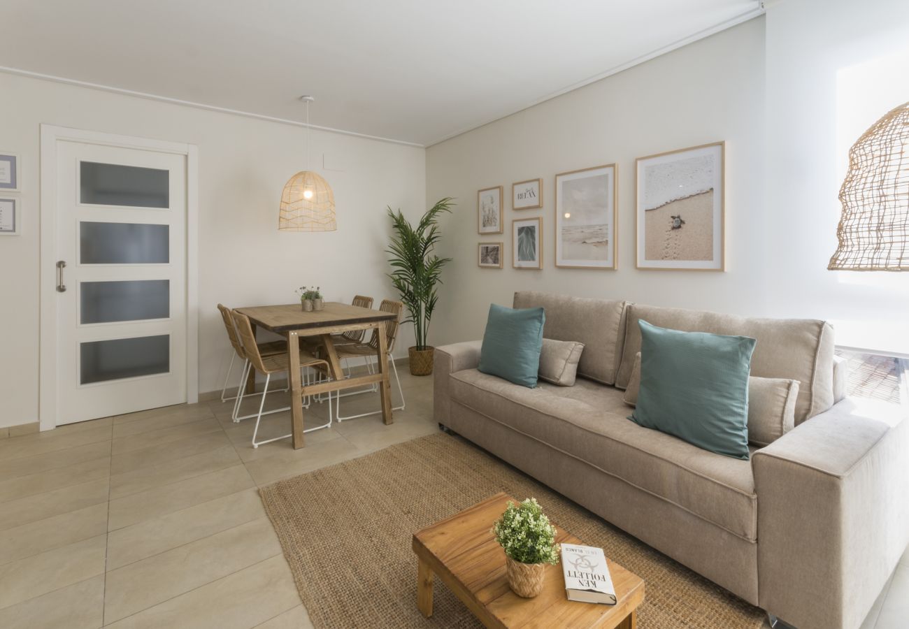 Apartamento en Playa de Gandía - Apartamento familiar de 2 dormitorios. Wifi-ALQUILER SOLO FAMILIAS