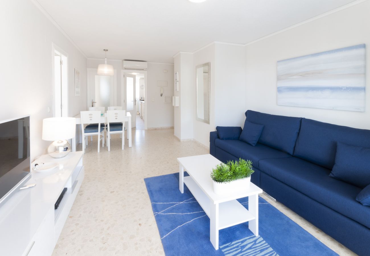 Apartamento en Playa de Gandía - Bonito apartamento familiar cerca de la playa. Piscina / Wifi-ALQUILER SOLO FAMILIAS