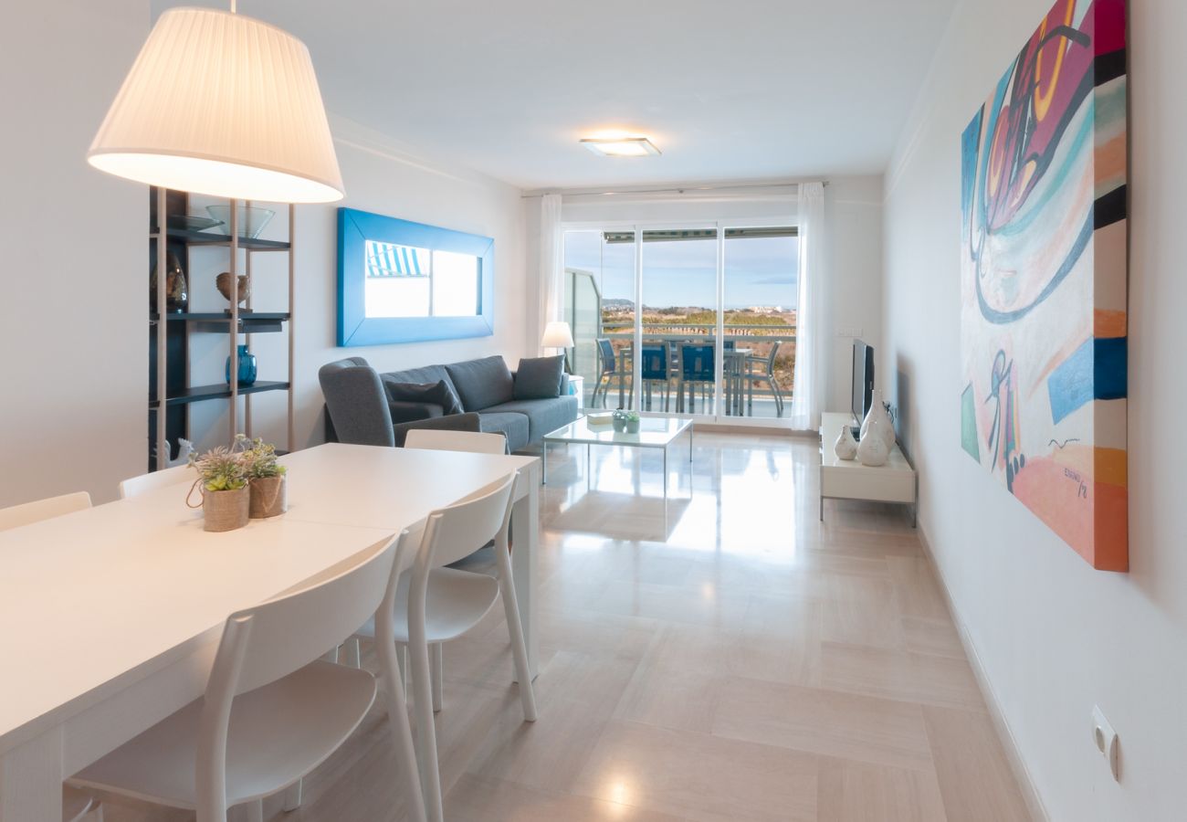 Apartamento en Playa de Gandía - Apartamento con vistas al mar con WiFi gratis, TV HD. Fabuloso!-ALQUILER SOLO FAMILIAS