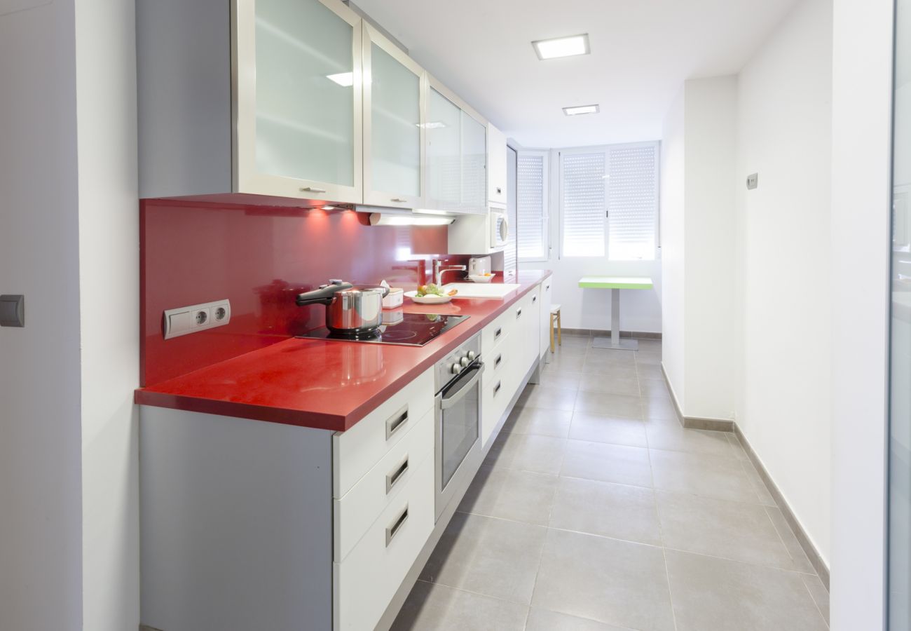 Apartamento en Playa de Gandía - Fabuloso apartamento de playa para unas excelentes vacaciones. Vistas al mar.-ALQUILER SOLO FAMILIAS