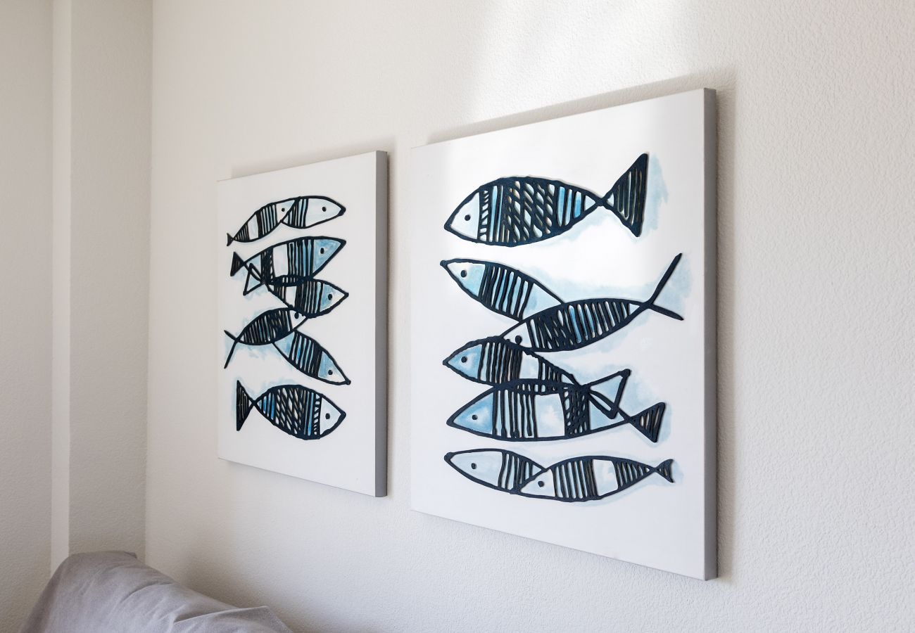 Apartamento en Playa de Gandía - Apartamento con encanto, a pocos metros de la playa. A/A y wifi gratis. Terraza con vistas al mar-ALQUILER SOLO FAMILIAS