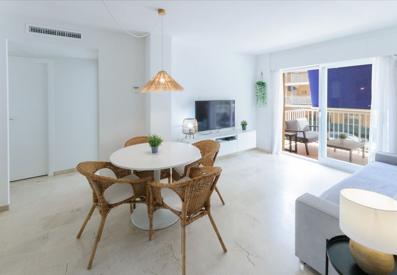 Apartamento en Playa de Gandía - Fantástico apartamento, acogedor con estilo mediterráneo-ALQUILER SOLO FAMILIAS