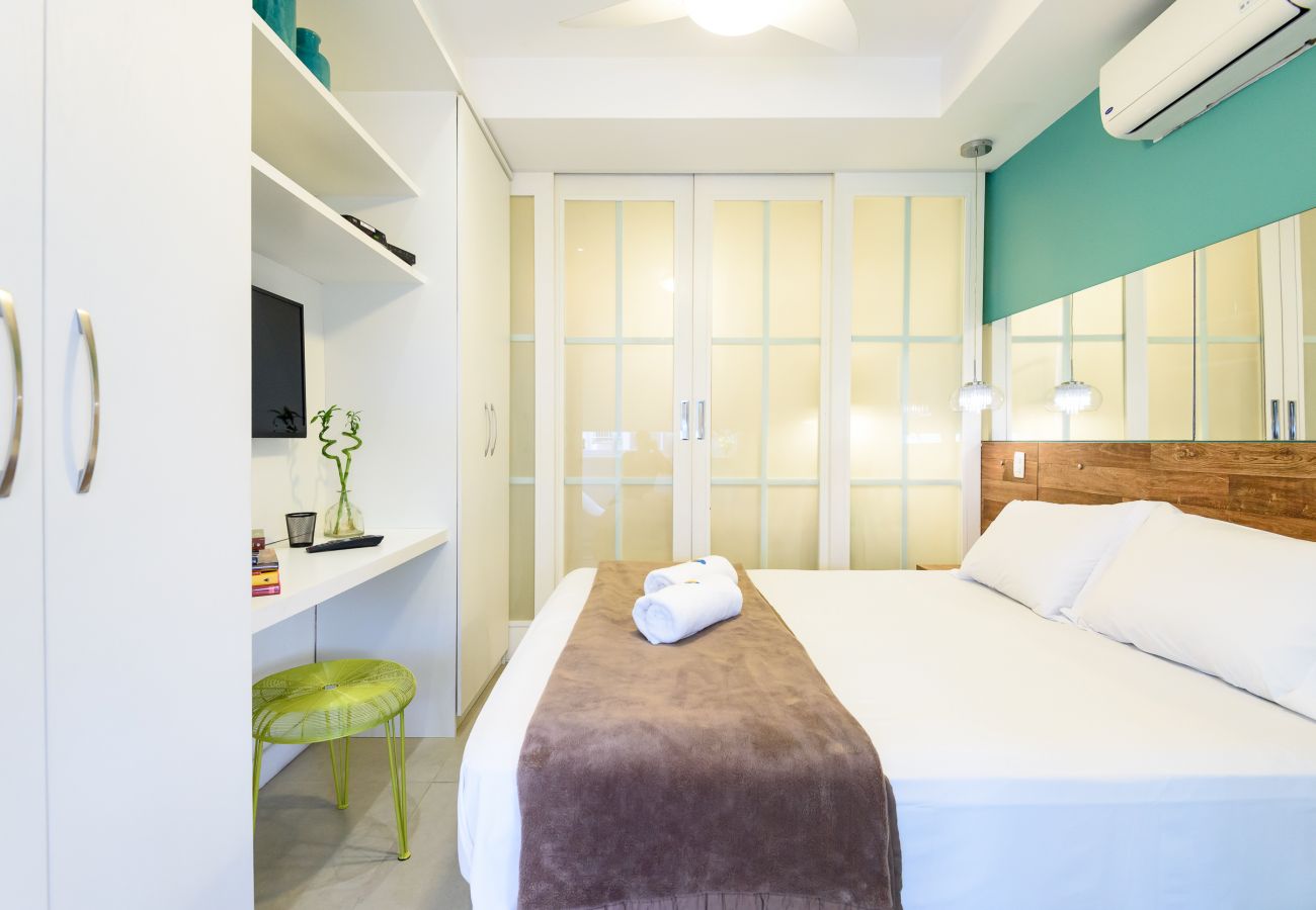 Apartamento en Rio de Janeiro - Vista lateral al mar, a 3min de la playa | PJ204