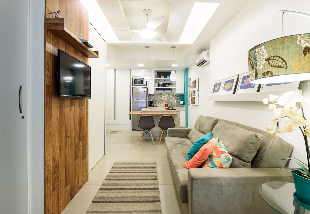 Apartamento en Rio de Janeiro - Vista lateral al mar, a 3min de la playa | PJ204