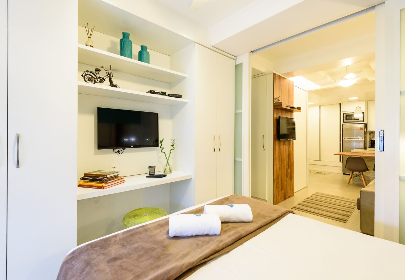 Apartamento en Rio de Janeiro - Vista lateral al mar, a 3min de la playa | PJ204