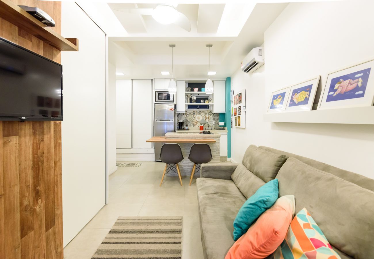 Apartamento en Rio de Janeiro - Vista lateral al mar, a 3min de la playa | PJ204