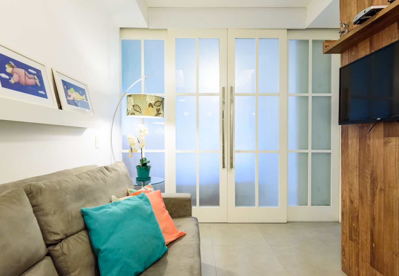 Apartamento en Rio de Janeiro - Vista lateral al mar, a 3min de la playa | PJ204