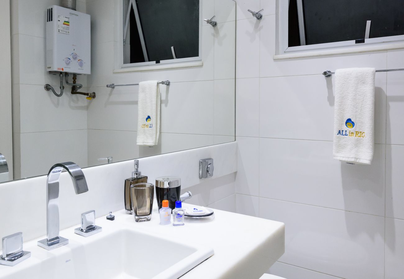 Apartamento en Rio de Janeiro - Vista lateral al mar, a 3min de la playa | PJ204