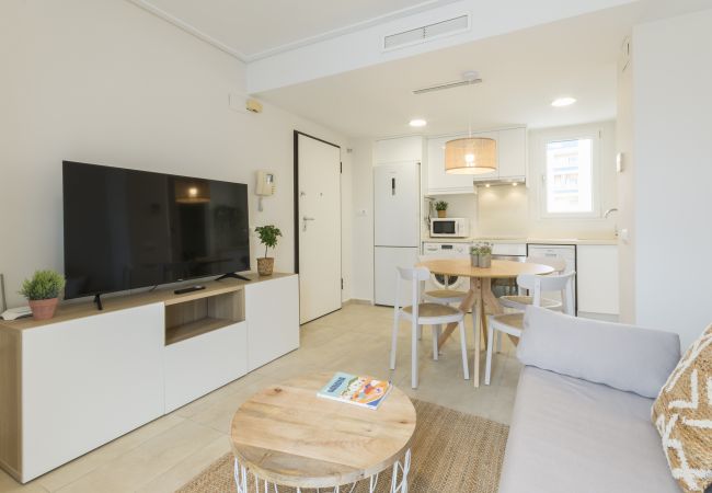Apartamento en Playa de Gandía - Elegante Apartamento familiar de 2 dormitorios. Wifi-acaciones inolvidables frente al mar. Buen wifi para teletrabajo. -ALQUILER SOLO FAMILIAS Apartamento en Playa de Gandía - Elegante Apartamento familiar de 2 dormitorios. Wifi-acaciones inolvidables frente al mar. Buen wifi para teletrabajo. -ALQUILER SOLO FAMILIAS