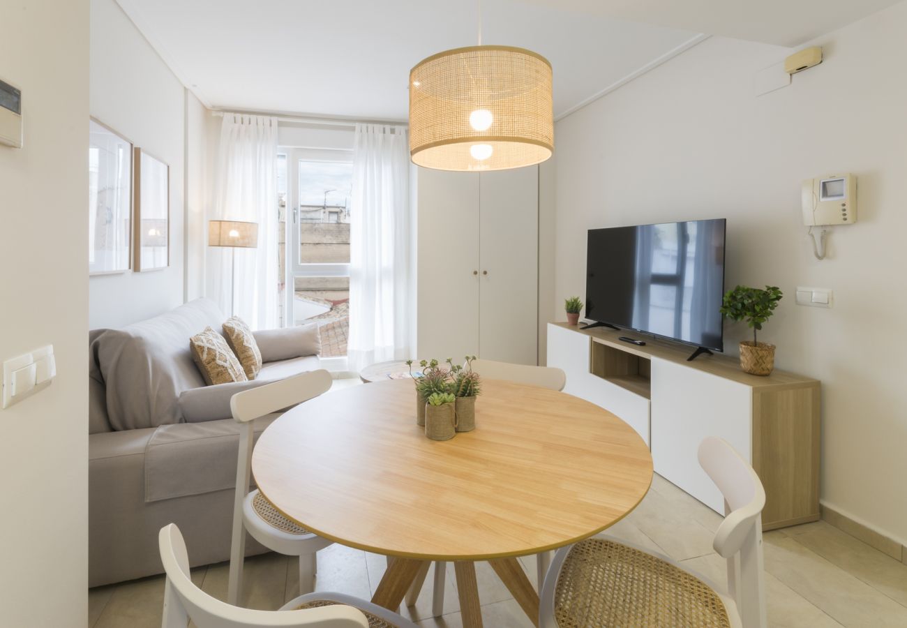 Apartamento en Playa de Gandía - Elegante Apartamento familiar de 2 dormitorios. Wifi-acaciones inolvidables frente al mar. Buen wifi para teletrabajo. -ALQUILER SOLO FAMILIAS