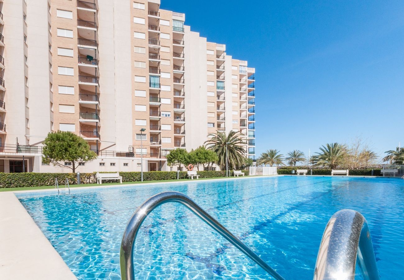 Apartamento en Playa de Gandía - Elegante Apartamento familiar de 2 dormitorios, piscinas y vistas al Mar