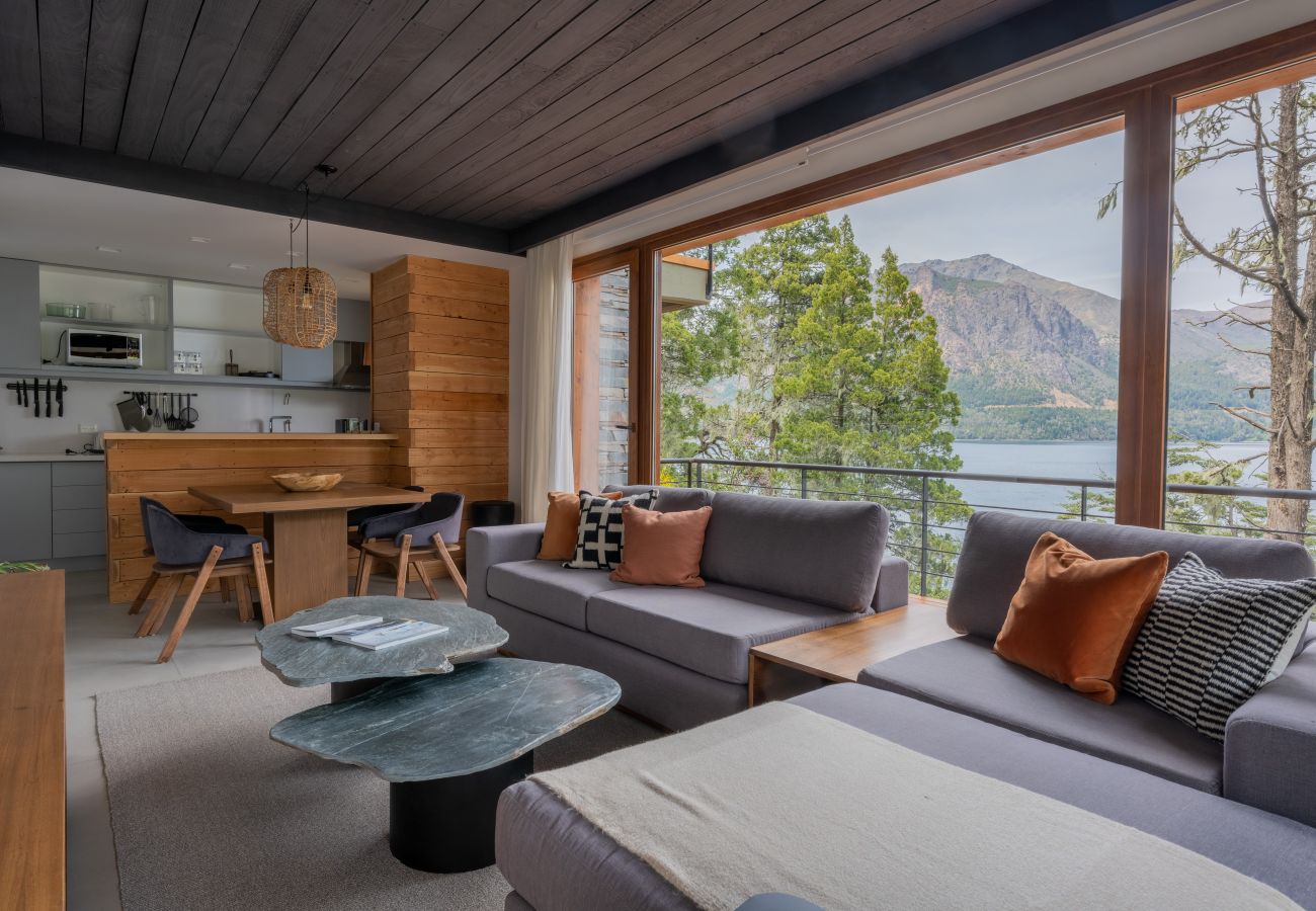 Apartamento en San Carlos de Bariloche - CIPRES 02 Frente al lago, con vista a cerros y Lago