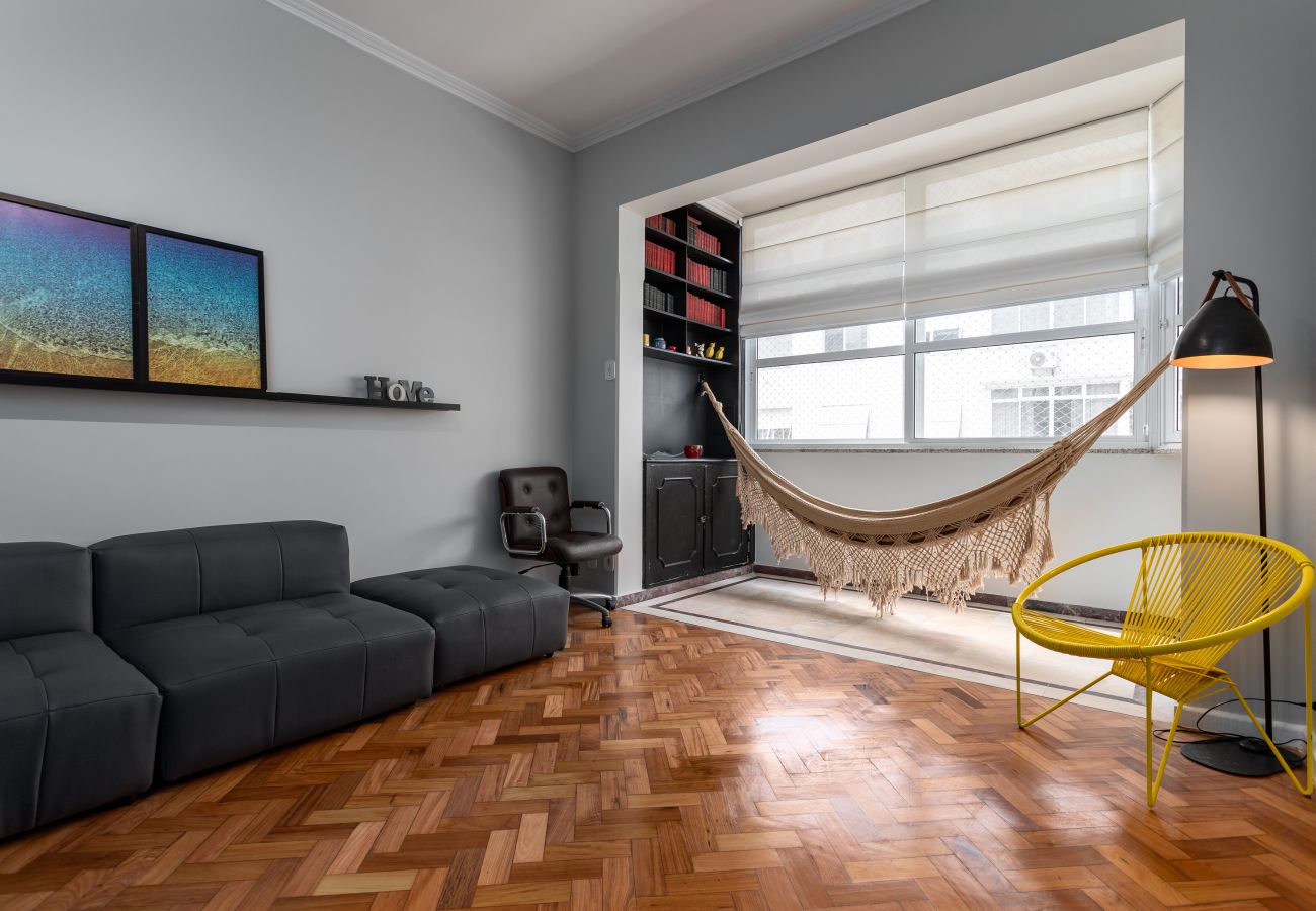 Apartamento en Rio de Janeiro - Vista lateral del mar, a 2 minutos de la playa | FMS601