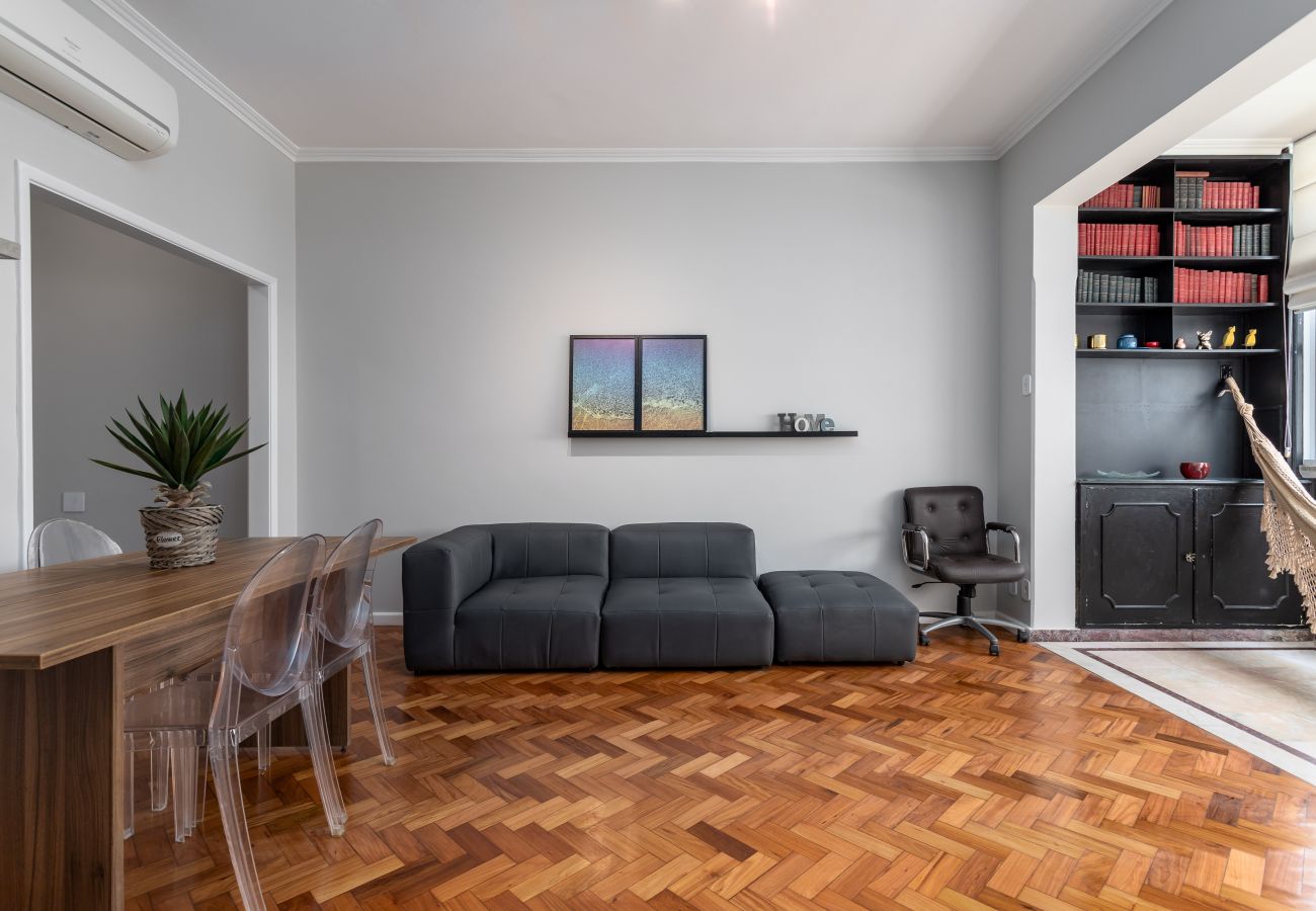 Apartamento en Rio de Janeiro - Vista lateral del mar, a 2 minutos de la playa | FMS601