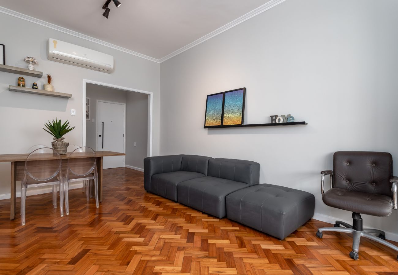 Apartamento en Rio de Janeiro - Vista lateral del mar, a 2 minutos de la playa | FMS601