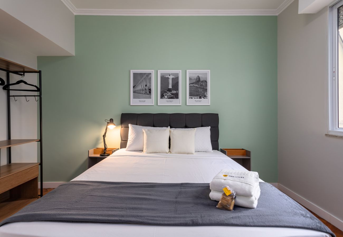 Apartamento en Rio de Janeiro - Vista lateral del mar, a 2 minutos de la playa | FMS601