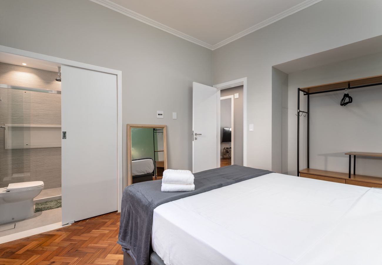 Apartamento en Rio de Janeiro - Vista lateral del mar, a 2 minutos de la playa | FMS601