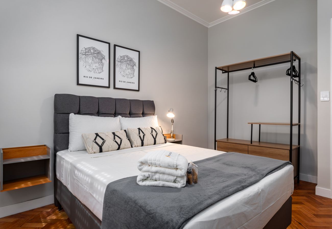 Apartamento en Rio de Janeiro - Vista lateral del mar, a 2 minutos de la playa | FMS601