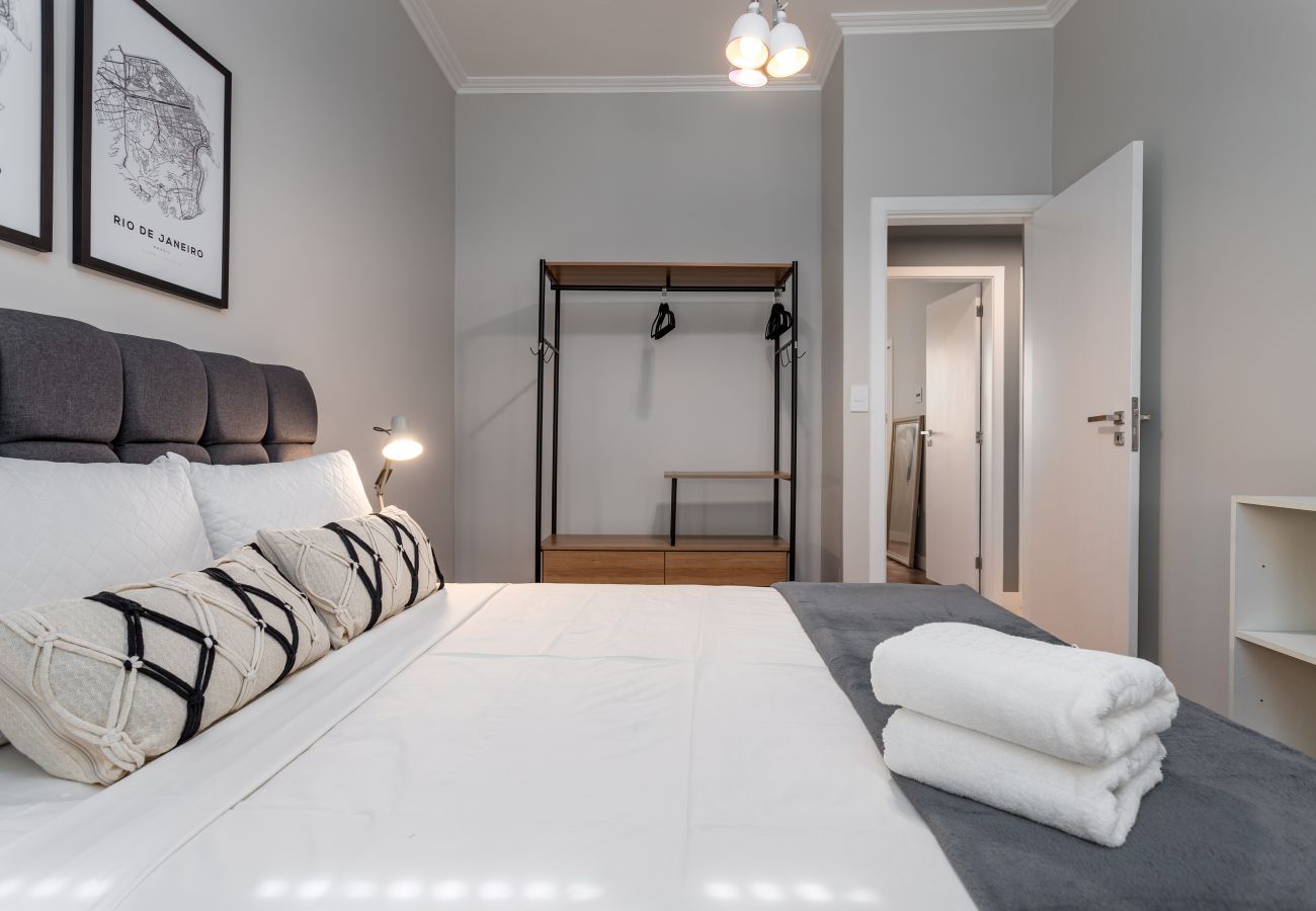 Apartamento en Rio de Janeiro - Vista lateral del mar, a 2 minutos de la playa | FMS601