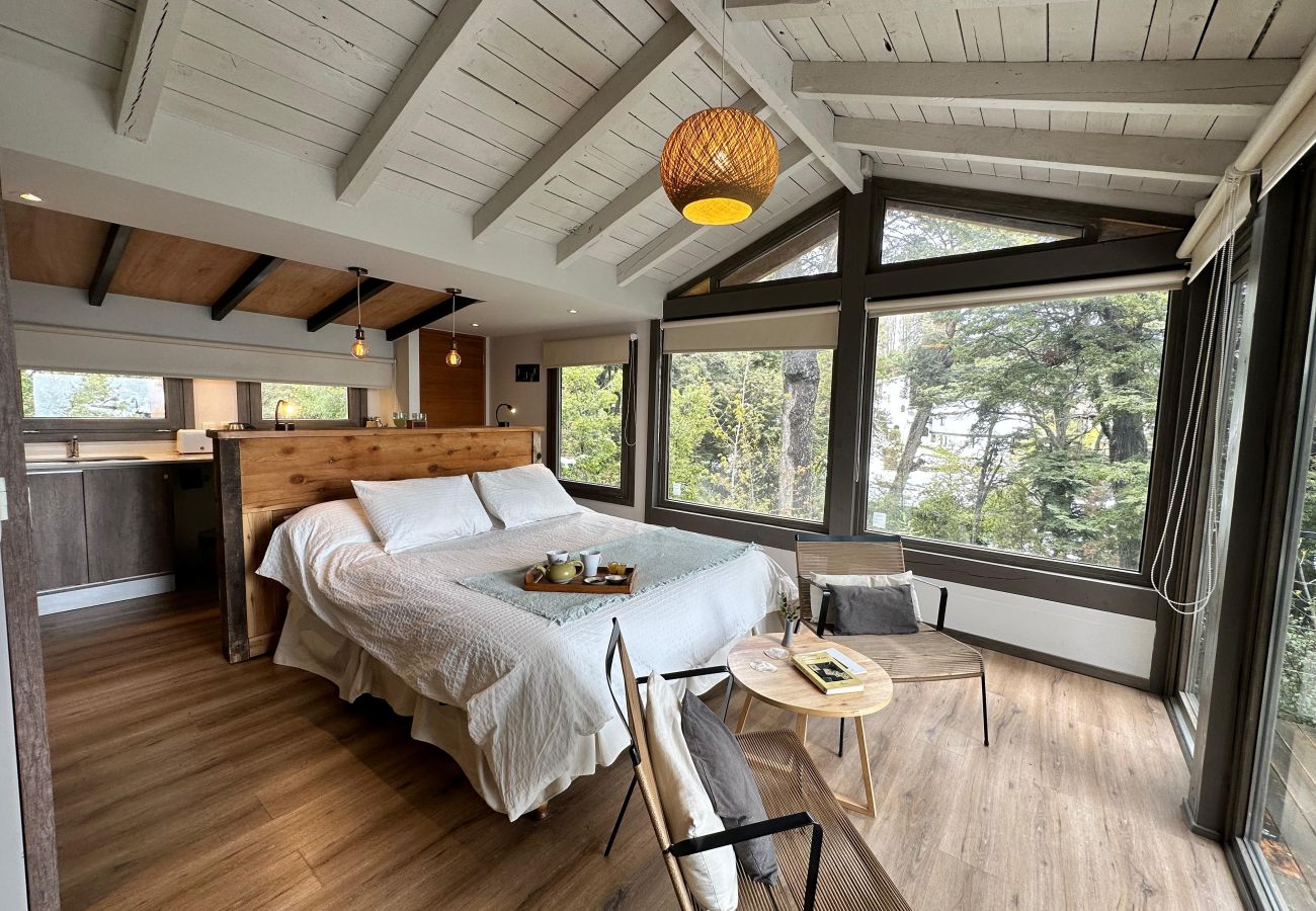 Estudio en San Carlos de Bariloche - VIEW01 - CÁLIDO LOFT CON DIVINA VISTA AL LAGO