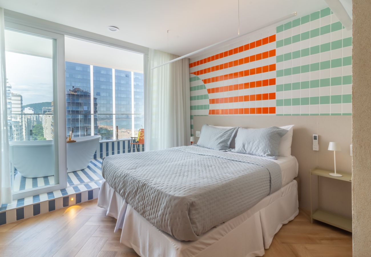 Apartamento en Rio de Janeiro - Vista al mar y balc&amp;amp;oacute;n con ba&amp;amp;ntilde;era | Q21