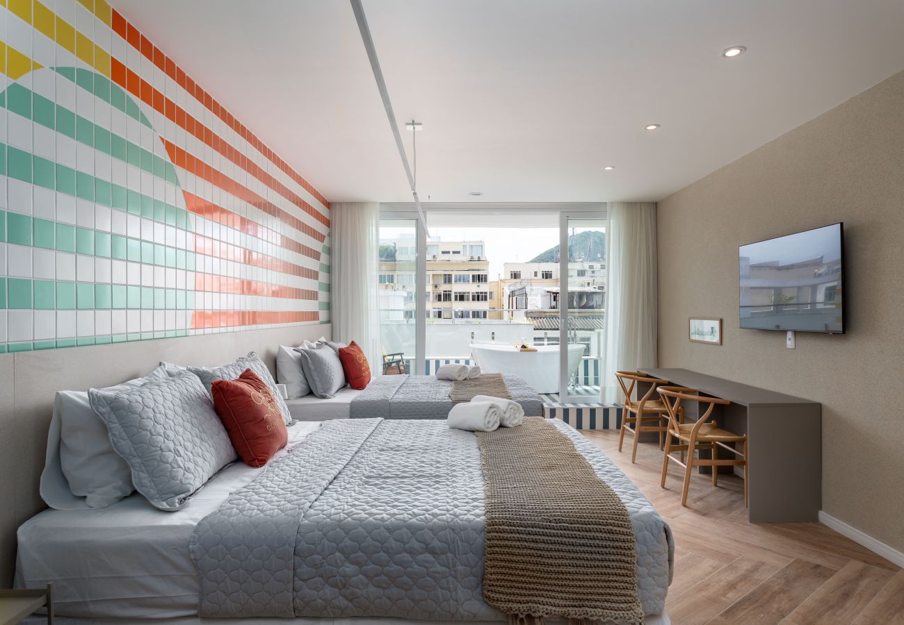 Apartamento en Rio de Janeiro - Vista al mar y balcón con bañera | Q5 Apartamento en Rio de Janeiro - Vista al mar y balcón con bañera | Q5