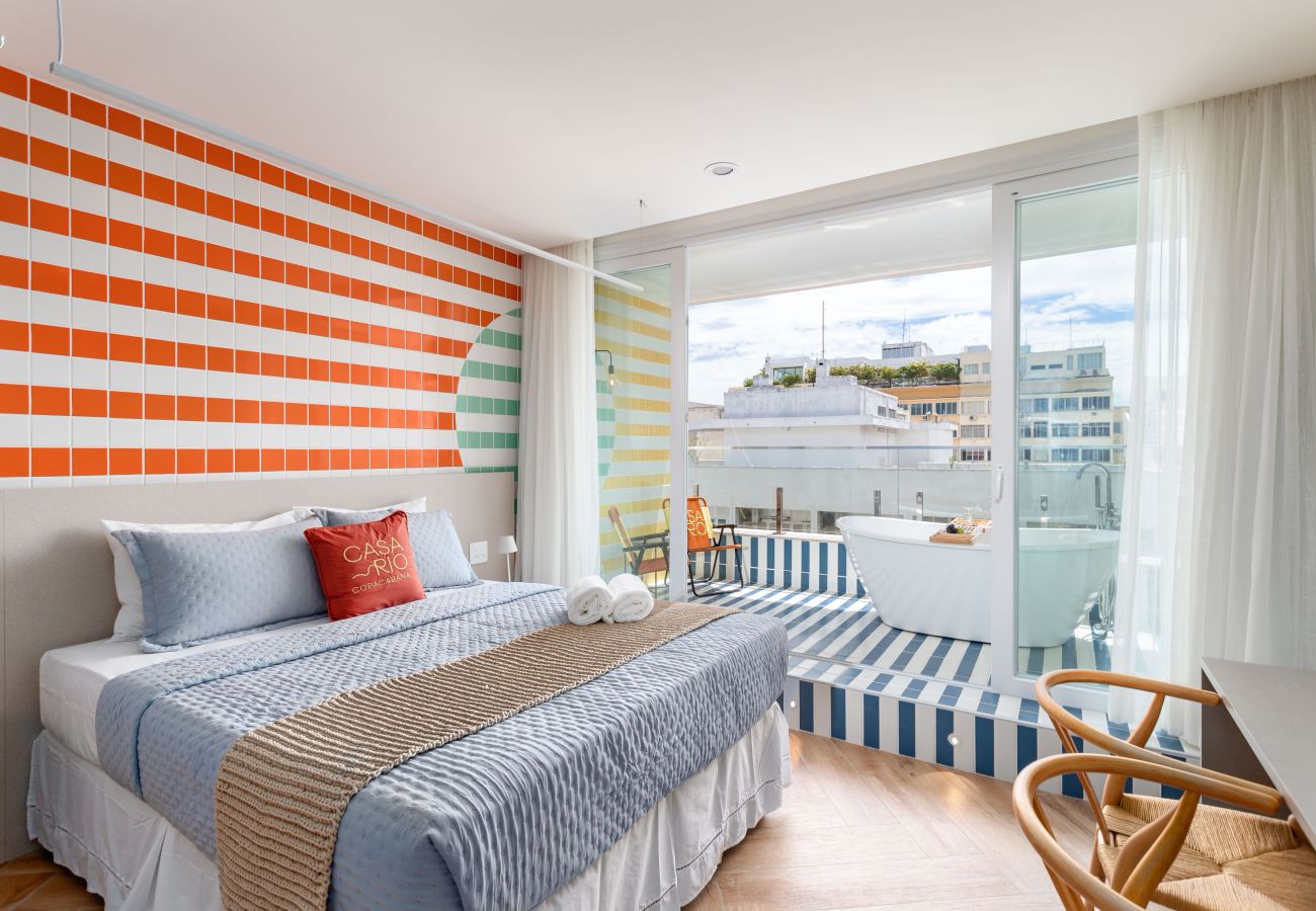 Apartamento en Rio de Janeiro - Vista al mar y balcón con bañera | Q5 Apartamento en Rio de Janeiro - Vista al mar y balcón con bañera | Q5