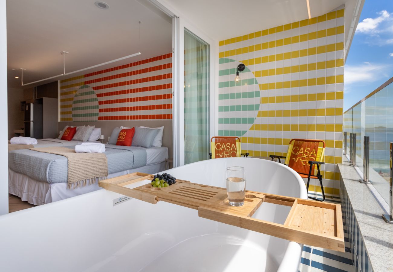 Apartamento en Rio de Janeiro - Vista al mar y balcón con bañera | Q5 Apartamento en Rio de Janeiro - Vista al mar y balcón con bañera | Q5