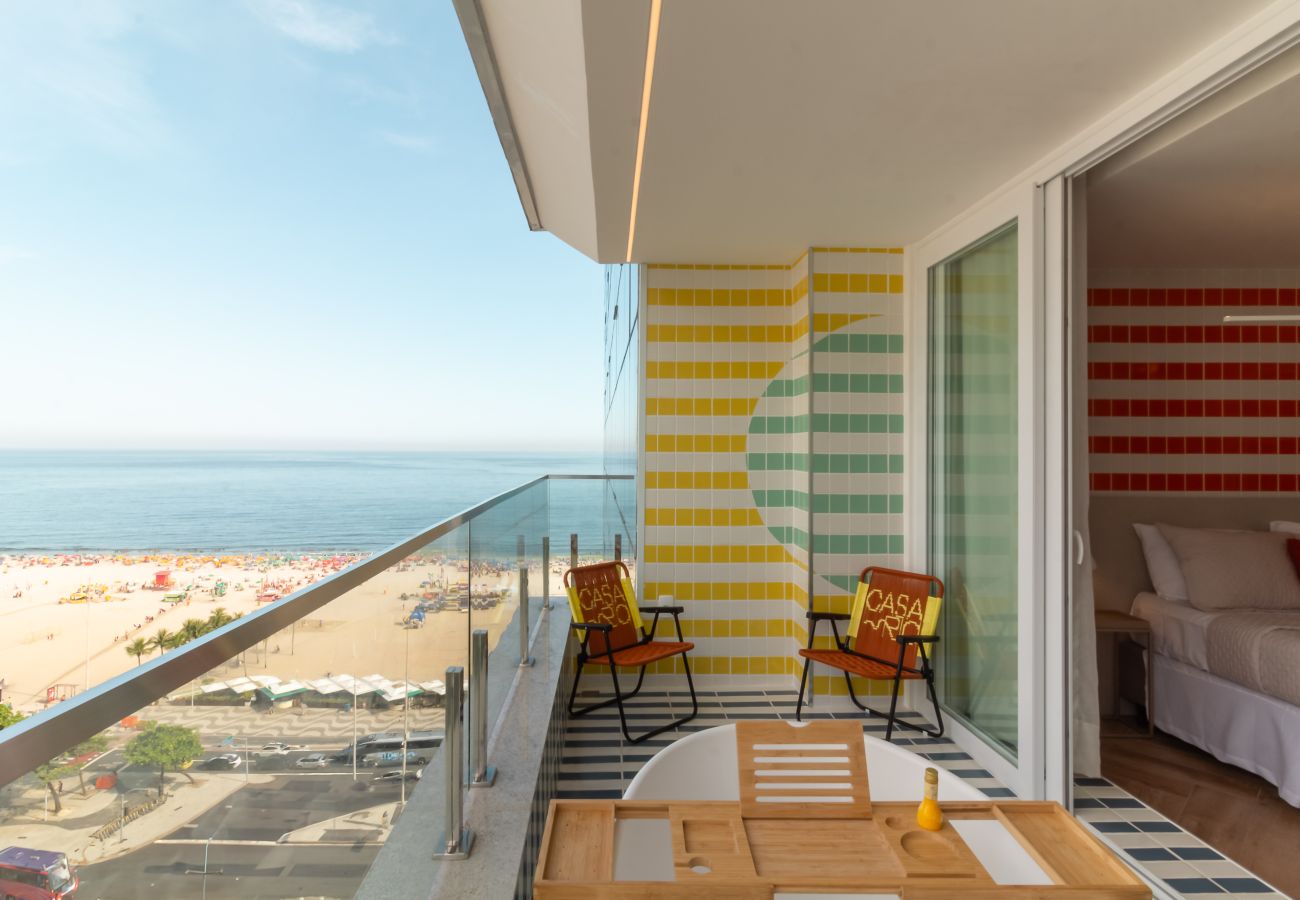 Apartamento en Rio de Janeiro - Vista para o Mar e Varanda com Banheira | Q23