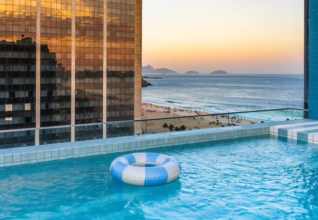 Apartamento en Rio de Janeiro - Vista al mar y balc&amp;oacute;n con ba&amp;ntilde;era | Q3