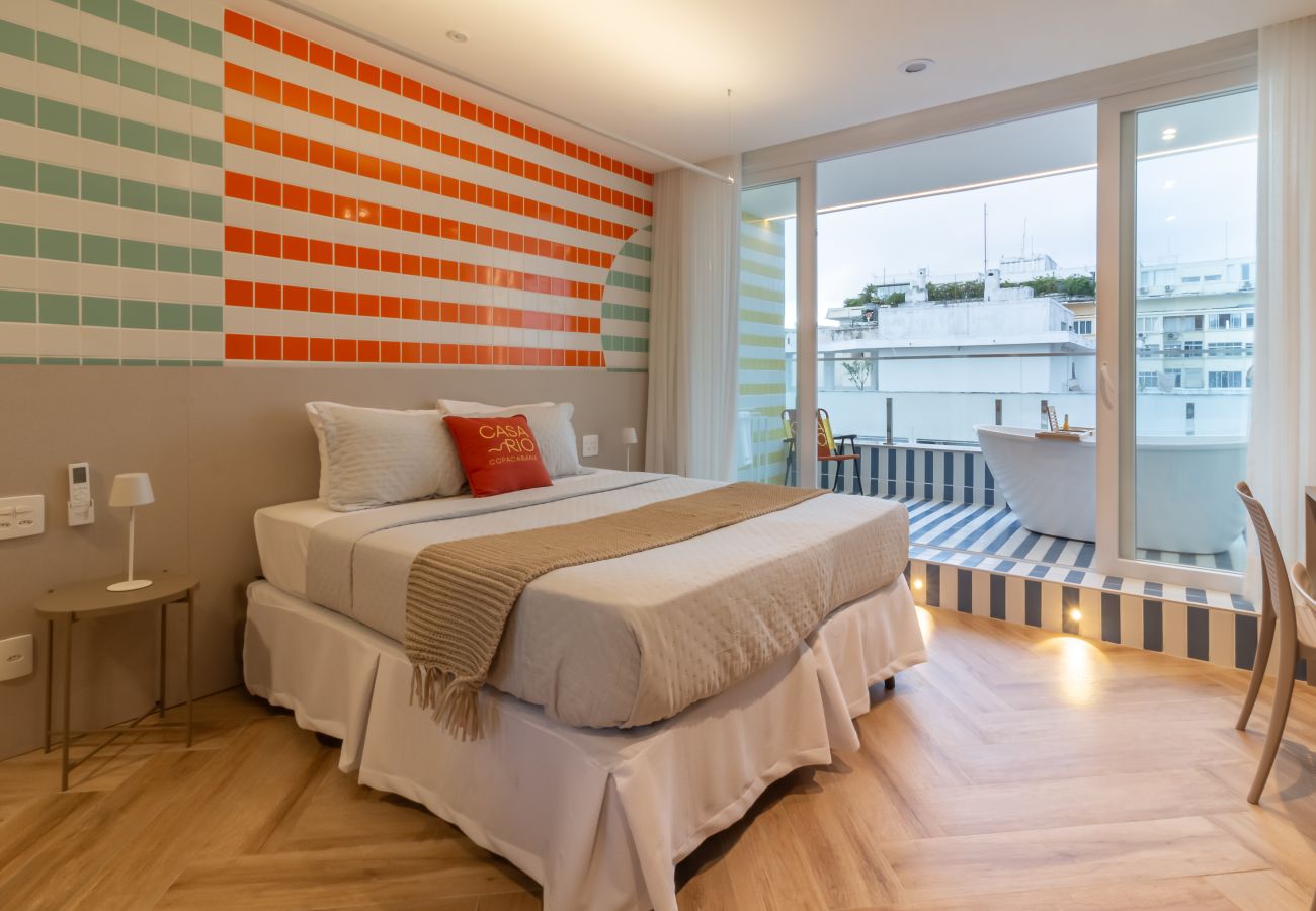 Apartamento en Rio de Janeiro - Vista al mar y balc&amp;oacute;n con ba&amp;ntilde;era | Q12