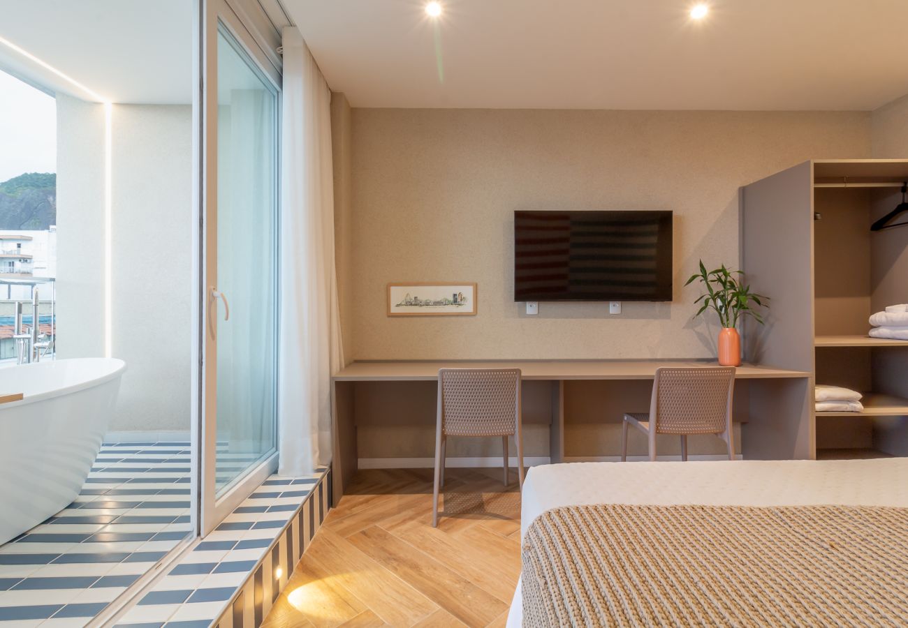 Apartamento en Rio de Janeiro - Vista al mar y balc&amp;oacute;n con ba&amp;ntilde;era | Q12