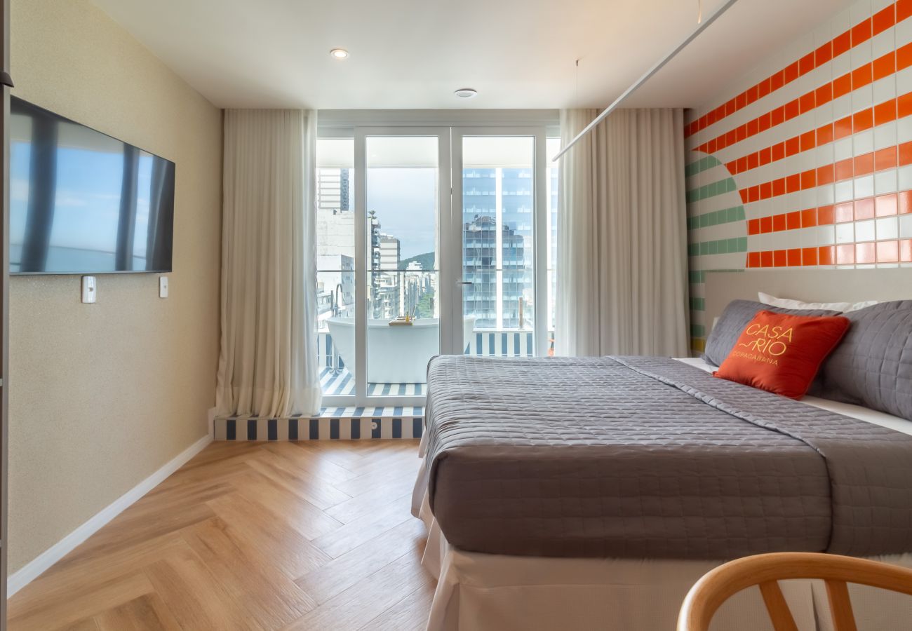 Apartamento en Rio de Janeiro - Vista para o Mar e Varanda com Banheira | Q22