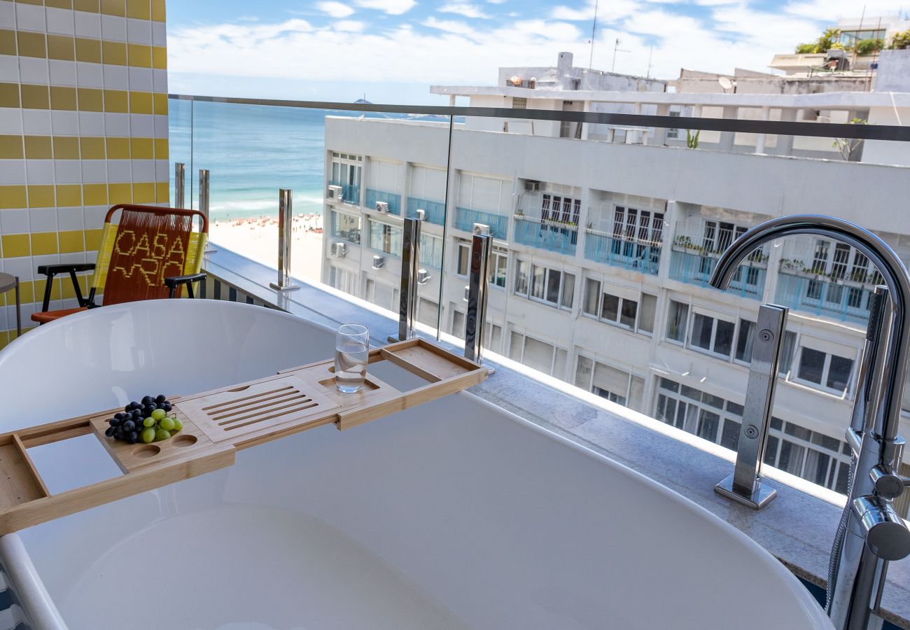 Apartamento en Rio de Janeiro - Vista al mar y balc&amp;oacute;n con ba&amp;ntilde;era | Q11