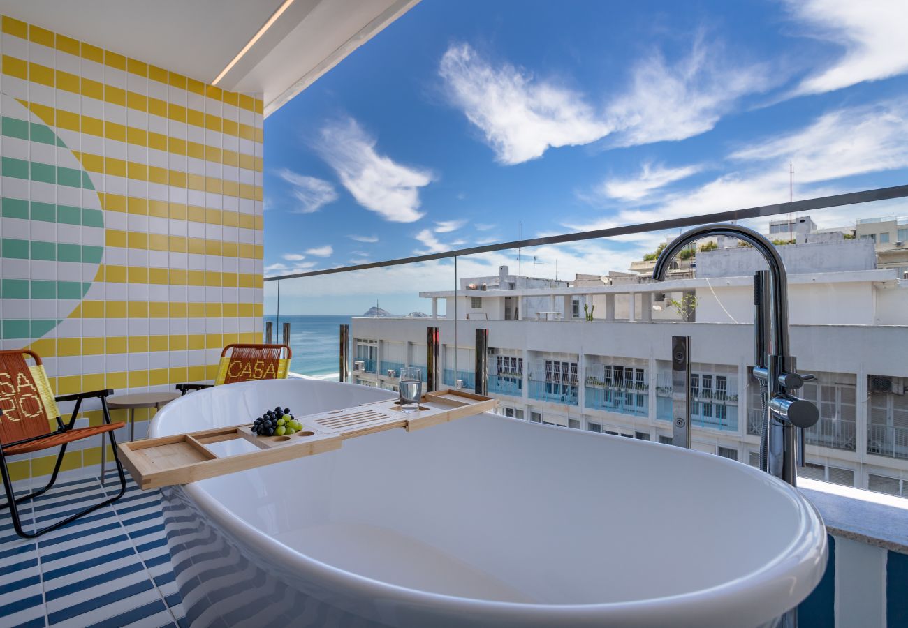 Apartamento en Rio de Janeiro - Vista al mar y balc&amp;oacute;n con ba&amp;ntilde;era | Q11