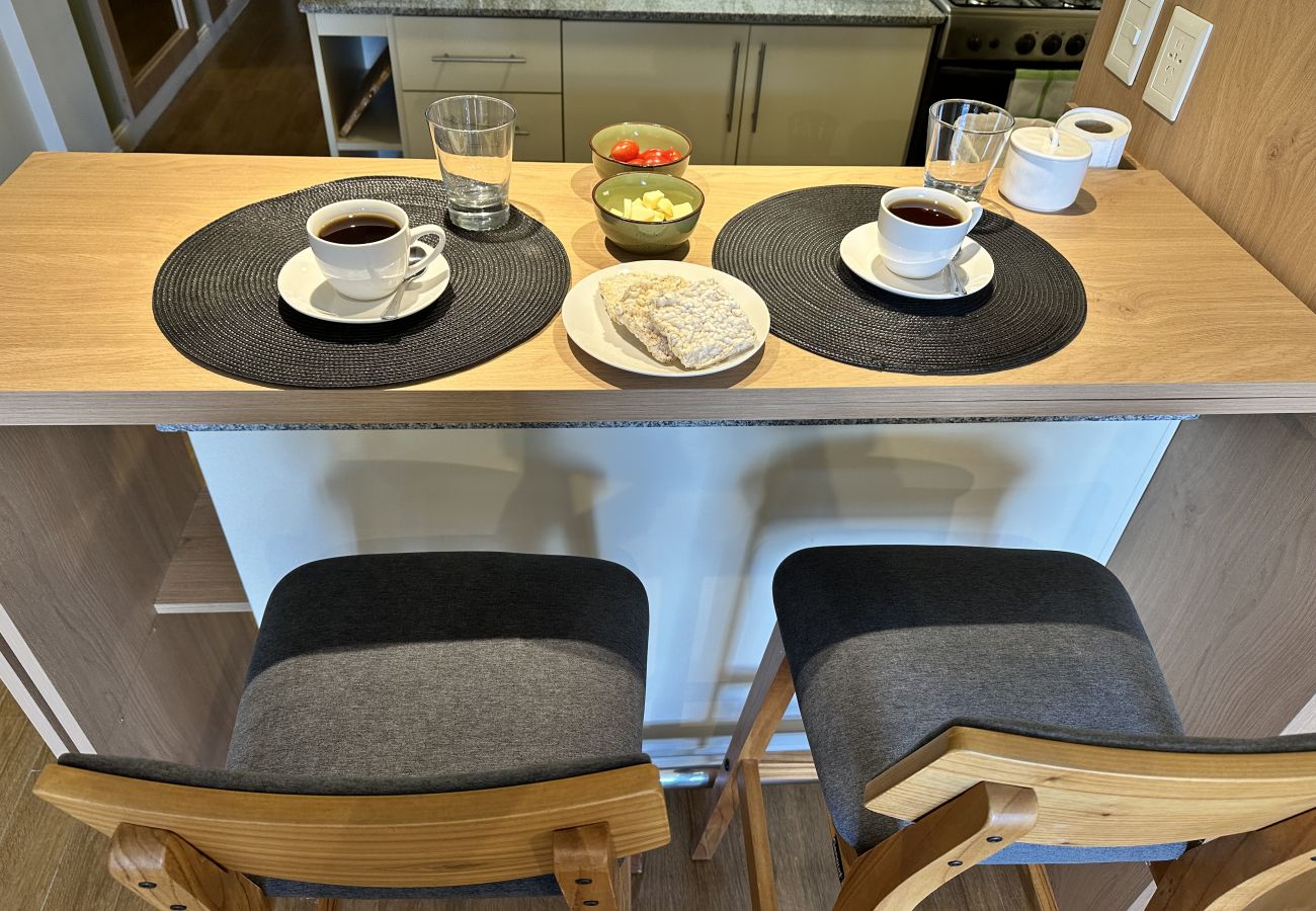 Estudio en San Carlos de Bariloche - Grinly con vista al lago y estacionamiento en Bariloche 