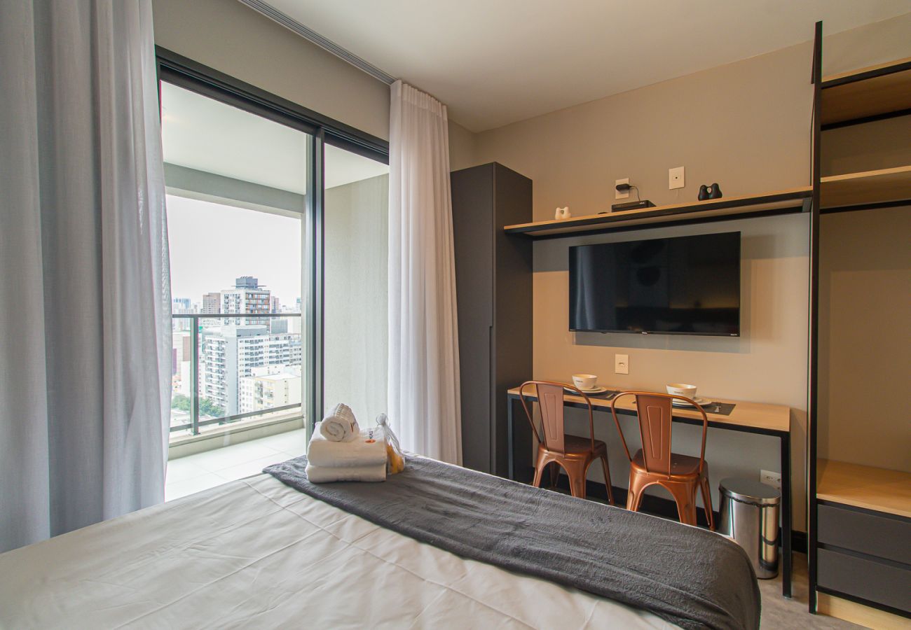 Estudio en São Paulo - Retiro moderno cerca del Allianz Parque | SP-P1604A