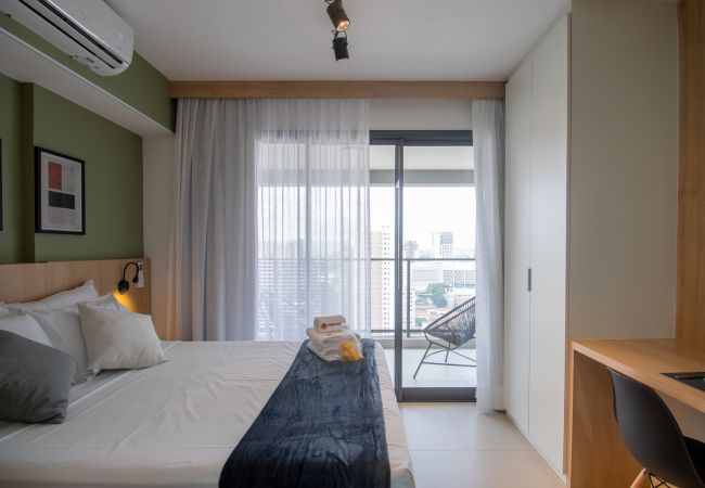 Estudio en São Paulo - Acogedor refugio cerca de Allianz Parque | SP-P1504A Estudio en São Paulo - Acogedor refugio cerca de Allianz Parque | SP-P1504A