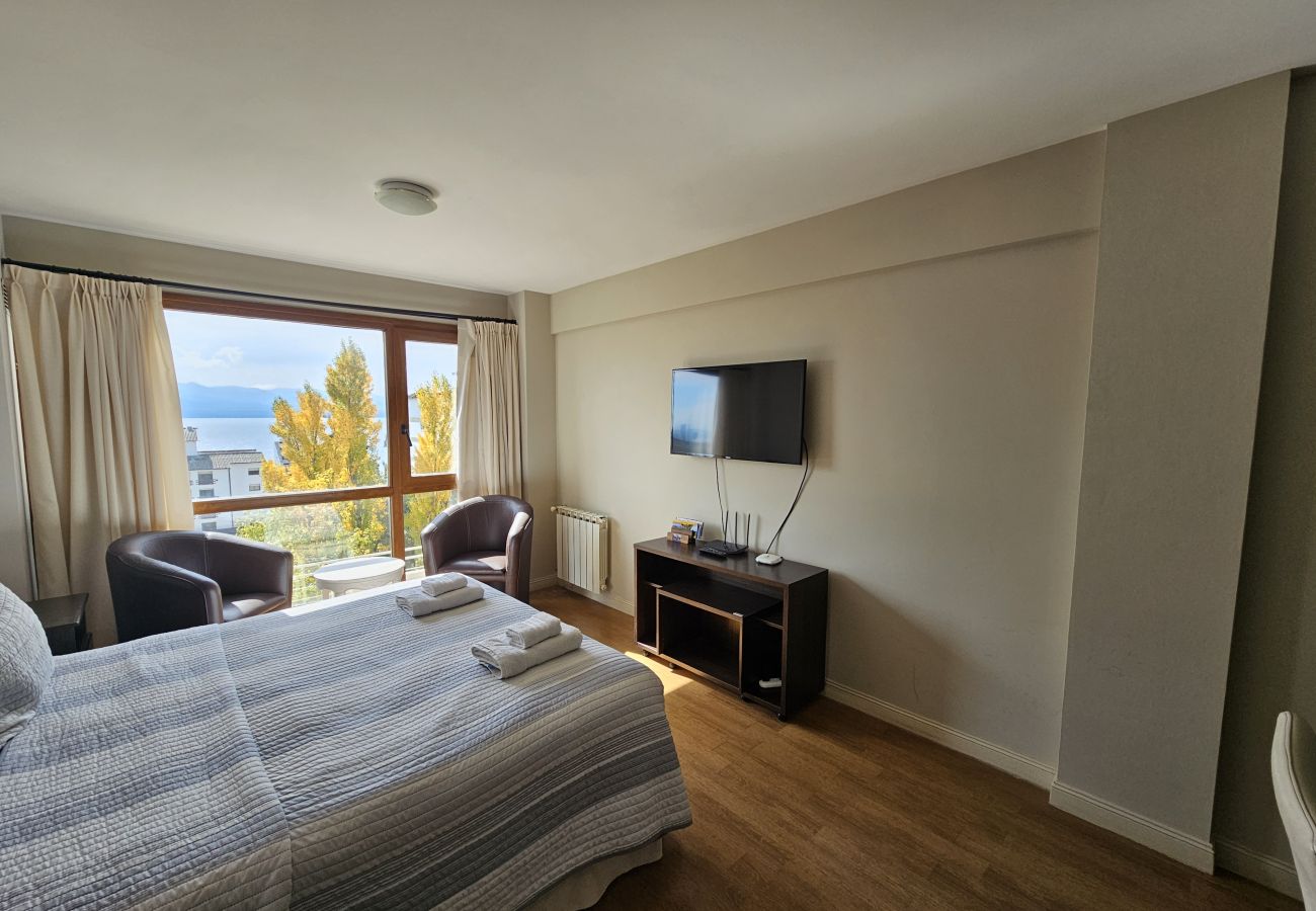 Estudio en San Carlos de Bariloche - Terrazas del lago I F con vista al lago Nahuel Huapi